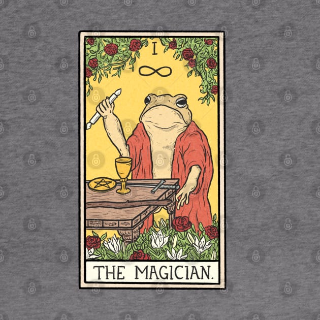 The Magician Toad Tarot Card by Jewelia